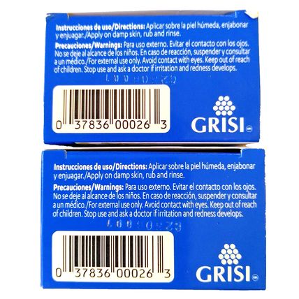 Grisi Mother Of Pearl Brightening 3.5 Oz Bar Soap Jabon Bath & Body Lot of 2 NEW
