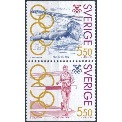 Olympic Games Gold Medal Winners - Sweden 1992 - NM NH - MiNr 1721 & 1723