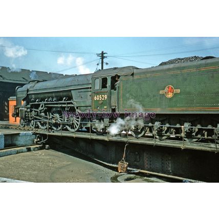pu3319 - Engine No.60529 Pearl Diver, arrives at Haymarket Shed - print 6x4