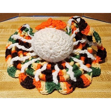 Handmade Crochet Muti Colored Turkey? Thanksgiving Decoration