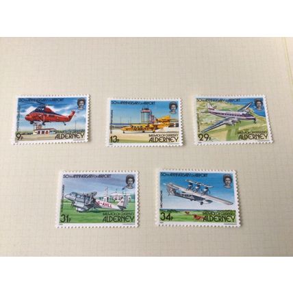 ALDERNEY 50th ANNIVERSARY OF ALDERNEY MNH A18-A22