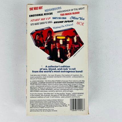 The Rolling Stones - Video Rewind: Great Video Hits VHS Tape