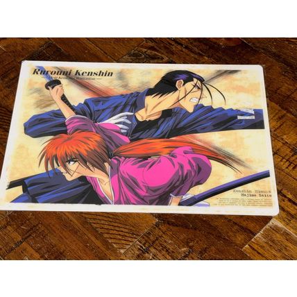 Kenshin Himura Rurouni Kenshin Card wall poster double sided Visual Works Plaque