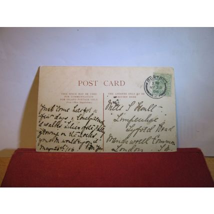MONSAL DALE, DERBYSHIRE used antique postcard by F Wright of Buxton 1906 pm =