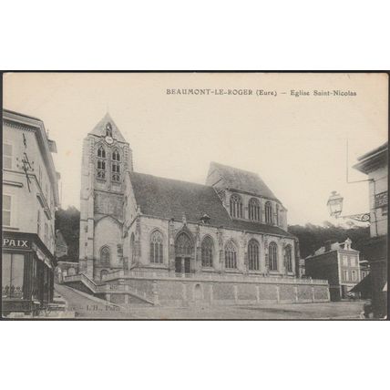 Eglise Saint-Nicolas, Beaumont-le-Roger, c.1905-10 - Vivier CPA