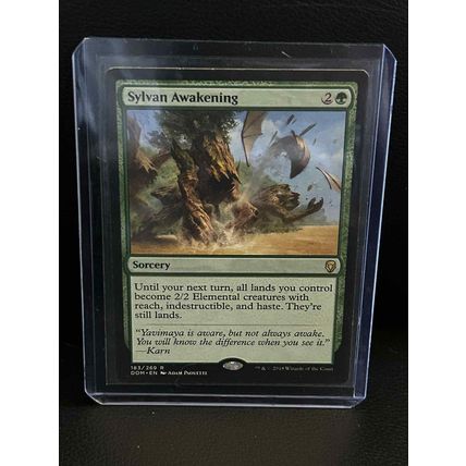 Sylvan Awakening Dominaria Magic: the Gathering Trading Card