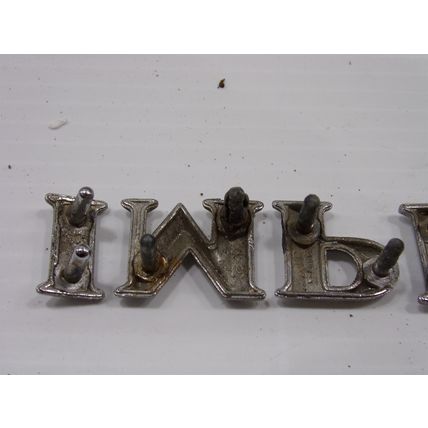 1964 64 1965 65 Chrysler Imperial Trunk Lid Emblems OEM Complete Set