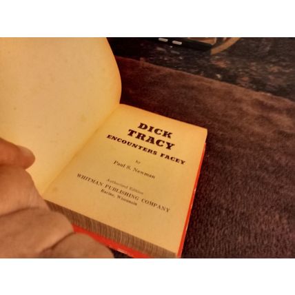 Big Little Book Dick Tracy Encounters Facey By Paul S. Newman 6.5 FN+ Shape 1967