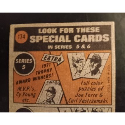 Topps 1972 #174 Clay Kirby San Diego Padres Pitcher 6.0 Excellent/Mint Condition