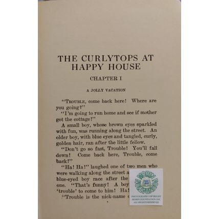1931 THE CURLYTOPS AT HAPPY HOUSE or MYSTERY OF CHINESE VASE by HOWARD R GARIS