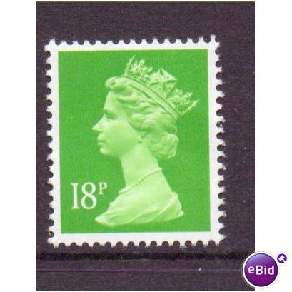 machin definitive sgx913 18p green centre band mnh