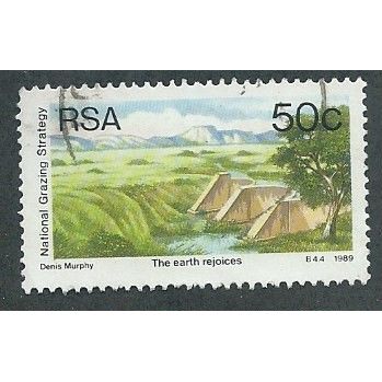 ZAF 1989 50c 'NATIONAL GRAZING STRATEGY' FINE USED (EBID 44-665)