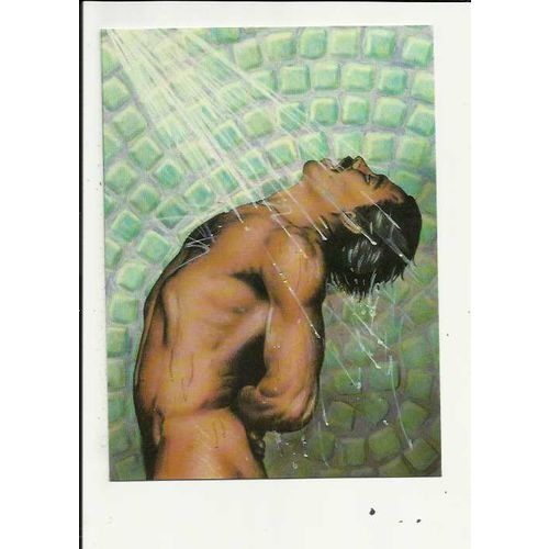 SHOWER FANTASY (Paul Rodriguez) Athena Postcard (9408)