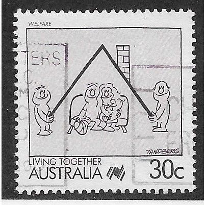 AUS 1988 30c 'LIVING TOGETHER - WELFARE' FINE USED (EBID67-165)