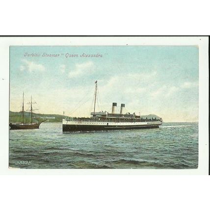 Turbine Steamers Ltd. TS QUEEN ALEXANDRA Postcard (Valentine 38595)