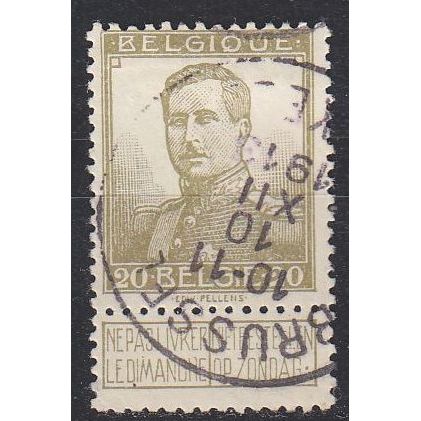 BELGIEN BELGIUM [1912] MiNr 0093 ( O/used )