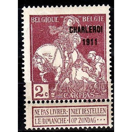 BELGIEN BELGIUM [1911] MiNr 0086 III ( */mh )