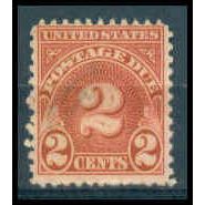 Used J81 2c Postage Due Average Plus WA1332