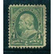 Used 279 1c Benjamin Franklin Fine M04549