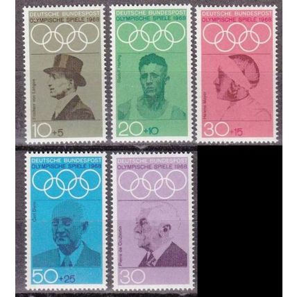 GERMANY BUND [1968] MiNr 0561-65 ( **/mnh ) Sport