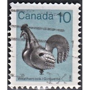 CANADA, 1985 10c Weather-cock p13 x 13.5, SG 1058b (Scott #921a), used