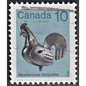 CANADA, 1985 10c Weather-cock p13 x 13.5, SG 1058b (Scott #921a), used