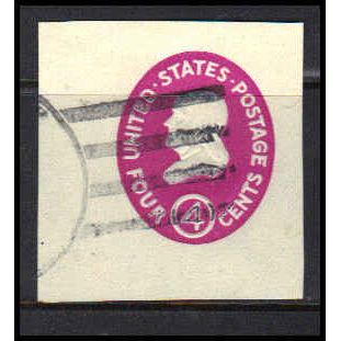 Used U536 4c Benjamin Franklin Very Fine Cut Square Z2871
