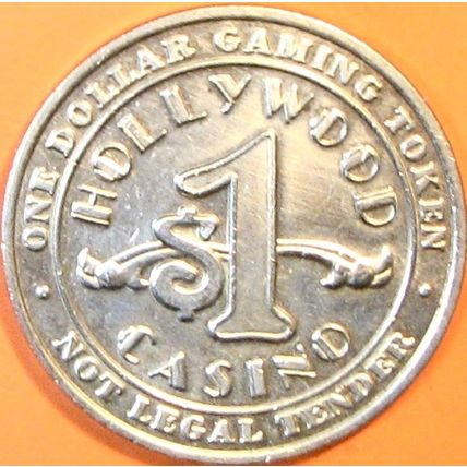 Hollywood. $1 Casino Token. Tunica, MS. U39.