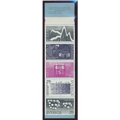 Sweden Stamp Scott #1482a, Mint Never Hinged, Complete Booklet, Shipped Flat