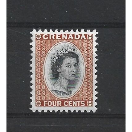 Grenada.SG216 4c Black and Brown-Orange.Mounted Mint.Apr25