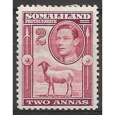 Somaliland Prot 1938 SG95 2d Maroon Mounted Mint . .