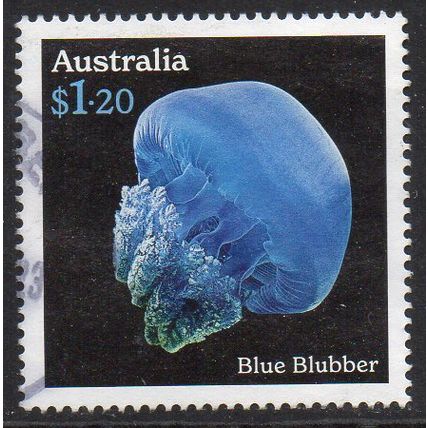 Australia 2023 Jellyfish : Underwater Wonders - Blue Blubber $1.20 Sheet Used
