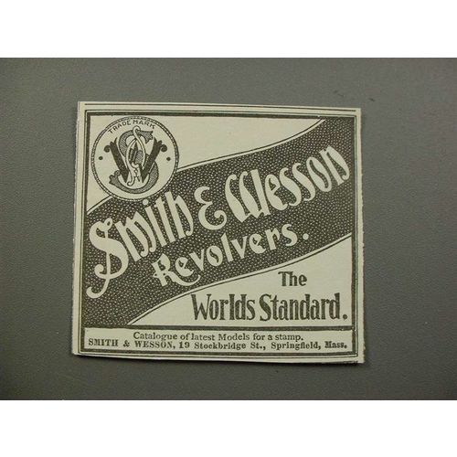 1900 Smith & Wesson Revolver Gun Ad - Worlds Standard