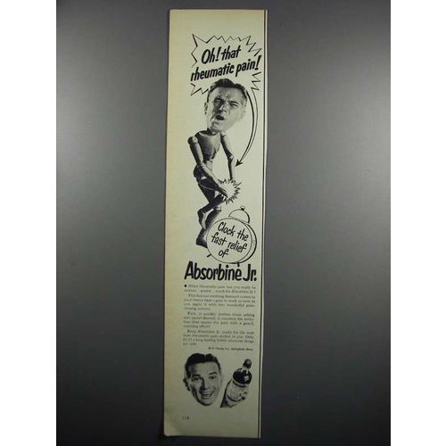 1950 Absorbine Jr. Ad - Oh! That Rheumatic Pain