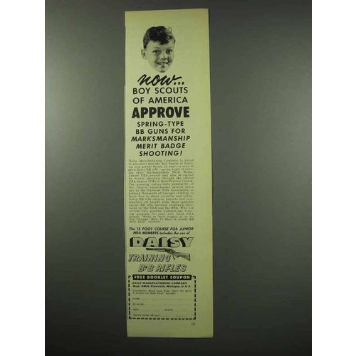 1954 Daisy BB Rifle Ad - Boy Scouts of America Approve
