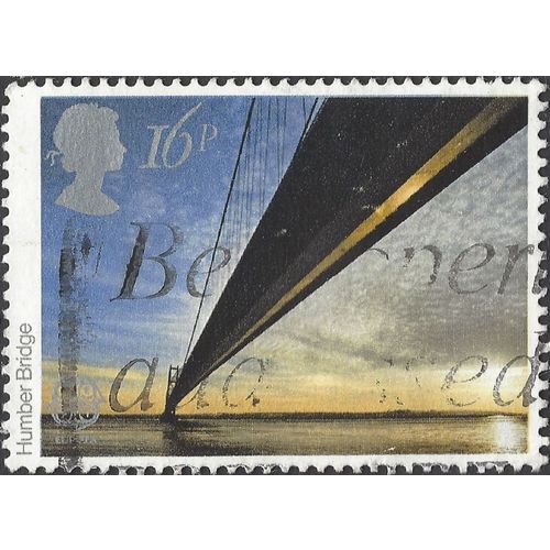 GB, Humber Bridge, blue 1983, 16p, #3