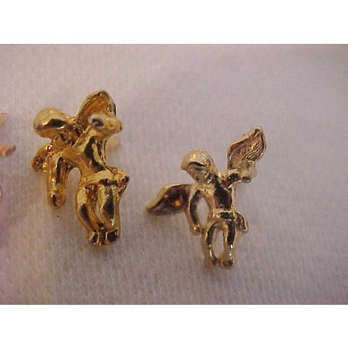 Angel Pin Set of 3 Angel Hat Tack Lapel Pins Topaz Crystal Sizes Vary
