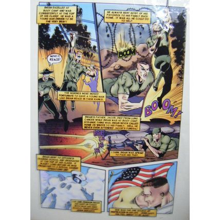 Bloodfire #0 Original Color Proof Acetate 3 pg. Lot pgs #14/16 & Issue #12 pg.12