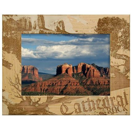 Cathedral Rock Arizona Laser Engraved Wood Picture Frame (5 x 7)