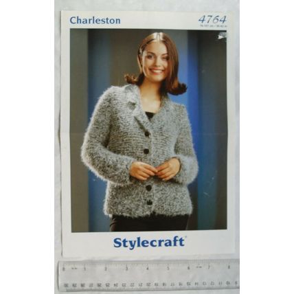 Vintage: Stylecraft 4764 jacket, Charleston chunky, 30-42 inch, 76-107 cm