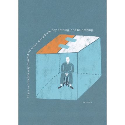 Aristotle Greek Philosopher Avoid Criticism Quotation Postcard