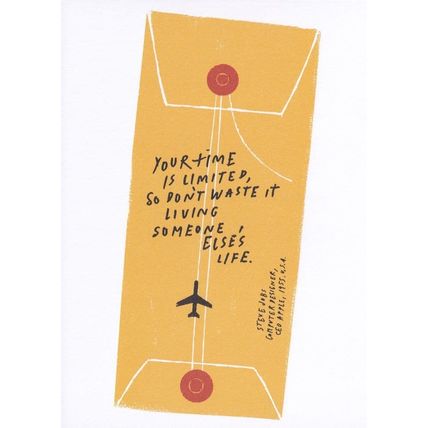 Steve Jobs Apple I Phone Pad Founder Famous Quotation Postcard