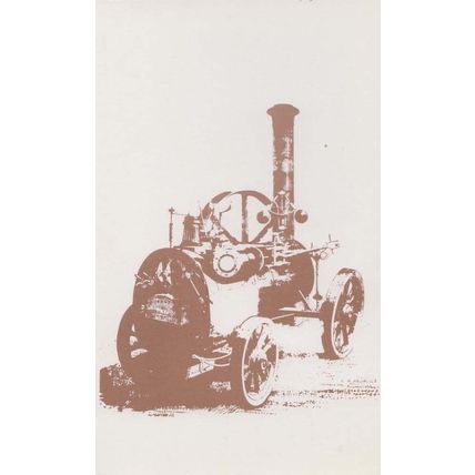Garrett Portable Steam Engine 1852 Ploughing Vehicle Drawing Limited Postcard