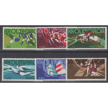 ZAYIX Portugal 1147-1152 MNH Sports Olympics Horses Sailboats Soccer 060422S82