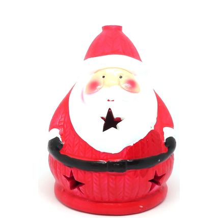 Christmas Santa LED Ceramic Ornament 12 CM