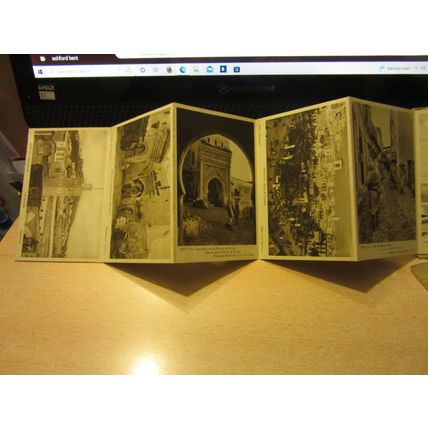 CARD WALLET OF 10 TETUAN, MOROCCO antique postcards in a strip /