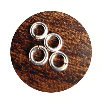 925 Sterling Silver 4mm Twist Lock Jump Ring Jewellery Making Repair open C41