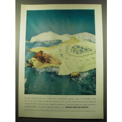 1959 North Star Blankets Ad - You get what you pay for
