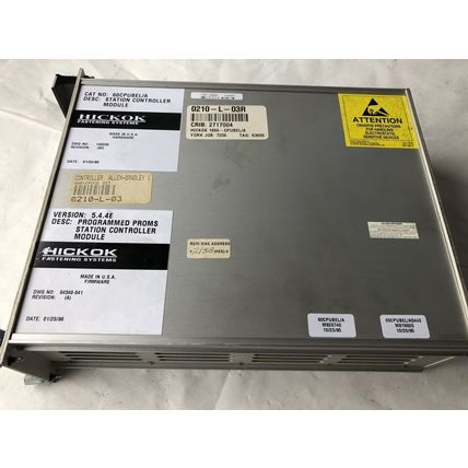 HICKOK 1860-CPUBEL/A,60CPUBEL/A PRO-SPEC 6000 STATION CONTROLLER,0210-L-03R,SE
