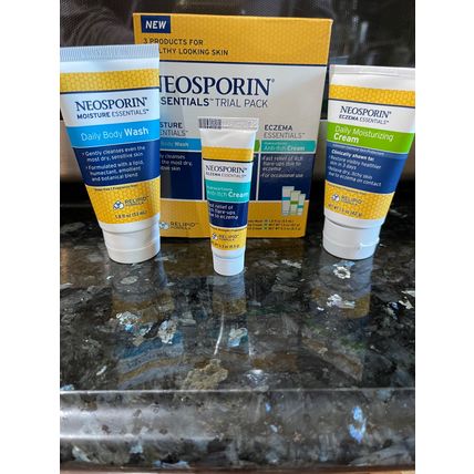 NEOSPORIN Essentials TRIAL PACK - Body Wash, Moisturizing Cream, Anti-itch Cream